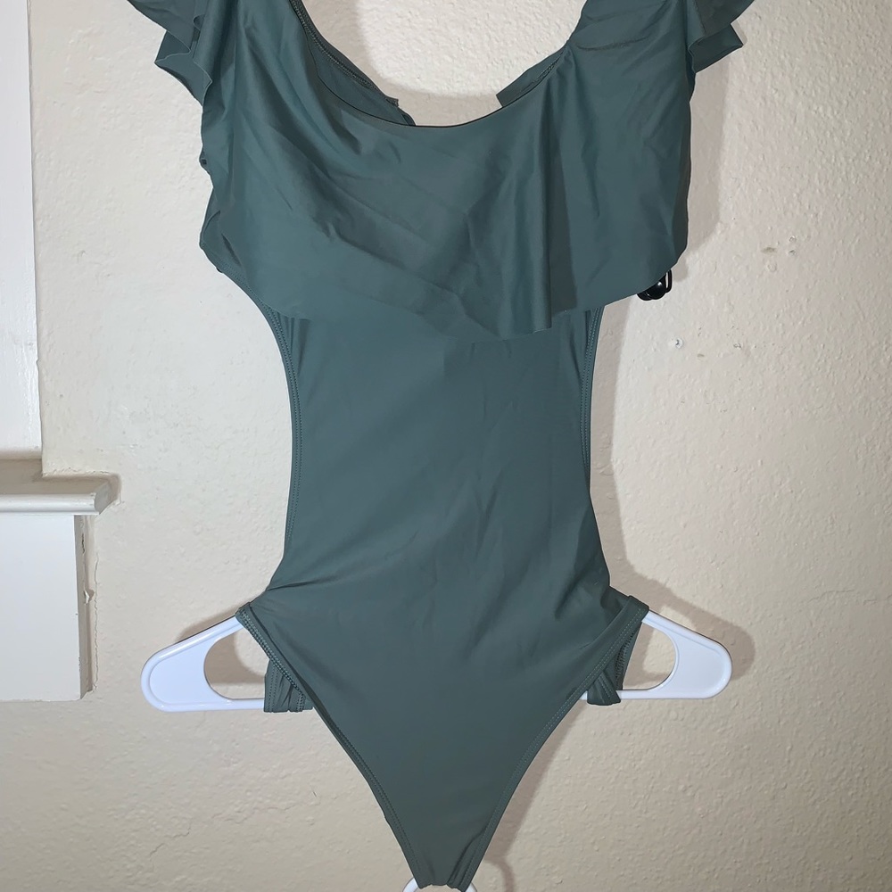 Pastel Green Forever 21 One Piece Bathing Suit